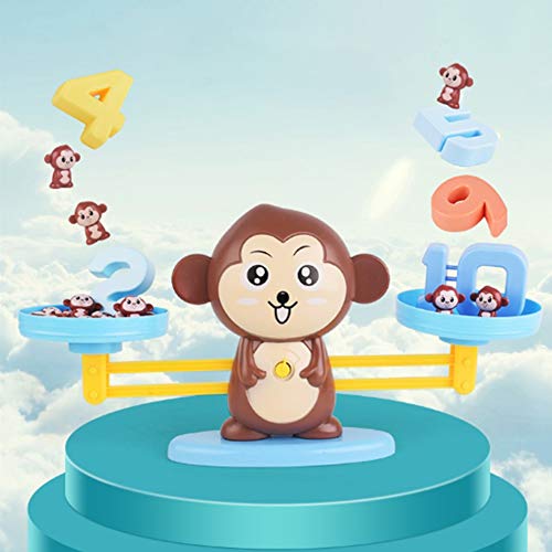 Lanburch Monkey Balance Counting Math Games Montessori Educational Math Counting Games Number Learning Material Fun Gift for Boys and Girls