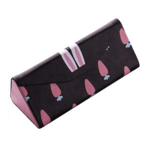 Collapsible Eyeglass Case Magnetic Closure Glasses Case Myopic Glasses Box Carrot and Rabbit