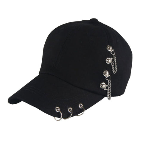 Men Women Adjustable Punk Rock Hip-Hop Hat Cap Fitted Cap Baseball Cap #2