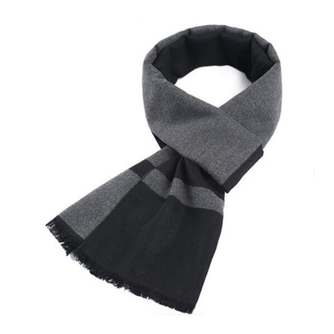 Men's Casual Scarf Winter Warmth Scarf Fashion Knit Scarves Soft Thicken Muffler with Tassels A9