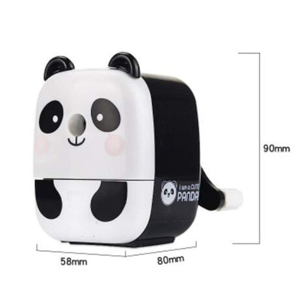 Creative Manual Rotary Pencil Sharpener for School Classroom, Office, Home, Lovely Panda