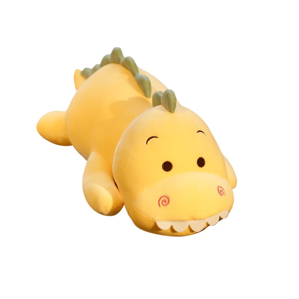 23 inches Cute and Soft Kneeling Stuffed Dinosaur Plush Stuffed Animal Toy Doll Decorative Doll Yellow