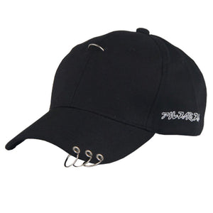 Men Women Adjustable Punk Rock Hip-Hop Hat Cap Fitted Cap Baseball Cap #1