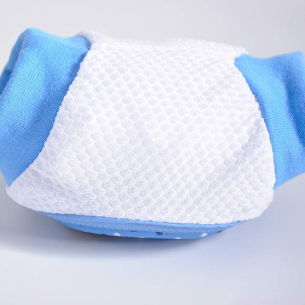 Elastic Unisex Baby Crawling Knee Pads Breathable Safety Protector Non Skid Knee Braces Blue (Kiss Fishes)