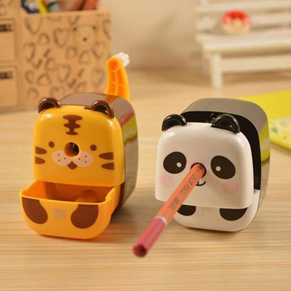 Creative Manual Rotary Pencil Sharpener for School Classroom, Office, Home, Cute Tiger