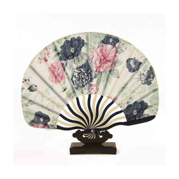 Japanese Style Dance Folding Fan Floral Portable Silk Folding Fan with Fan Bag