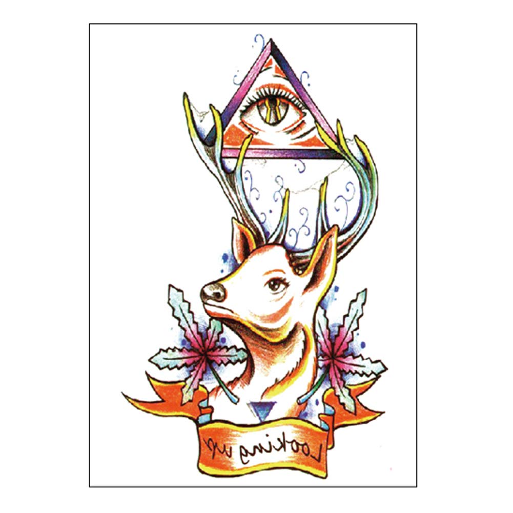 Simple Style Elk Tattoo Sticker Waterproof Temporary Fake Tattoos Arm Emulation Tattoo