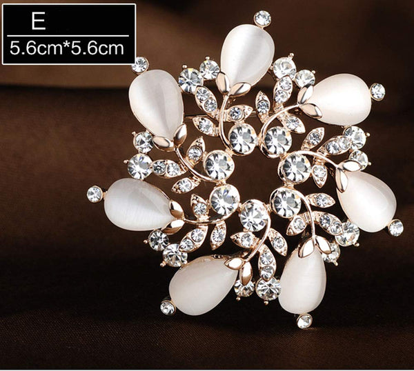 Shining Brooch Pin for Women Brides Elegant Pin Brooches #A