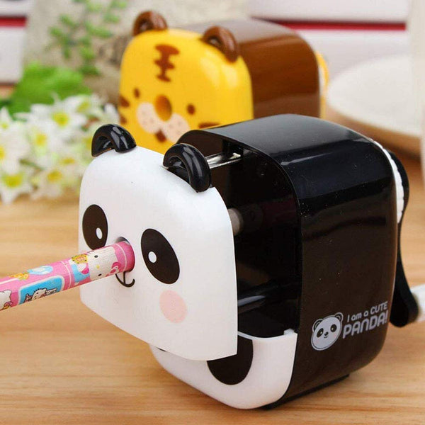 Creative Manual Rotary Pencil Sharpener for School Classroom, Office, Home, Lovely Panda