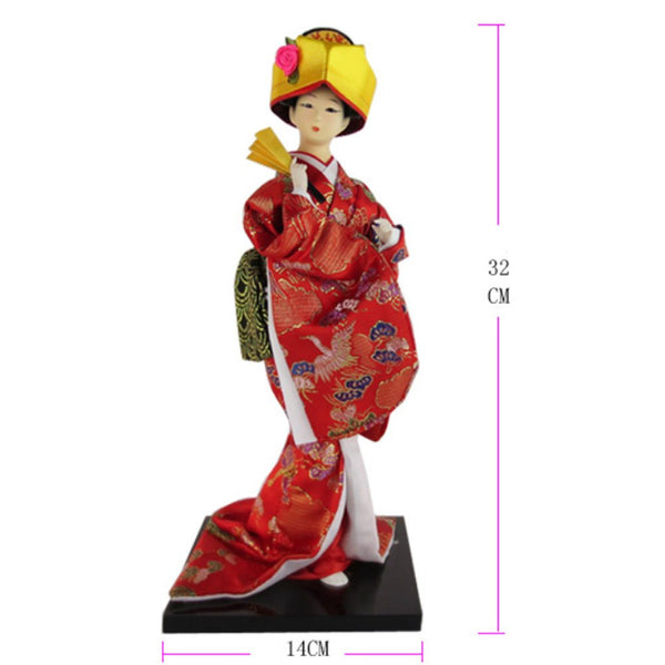 12" Traditional Japanese Beautiful Kimono Geisha Doll Oriental Doll Maiko Doll Best Gifts A11