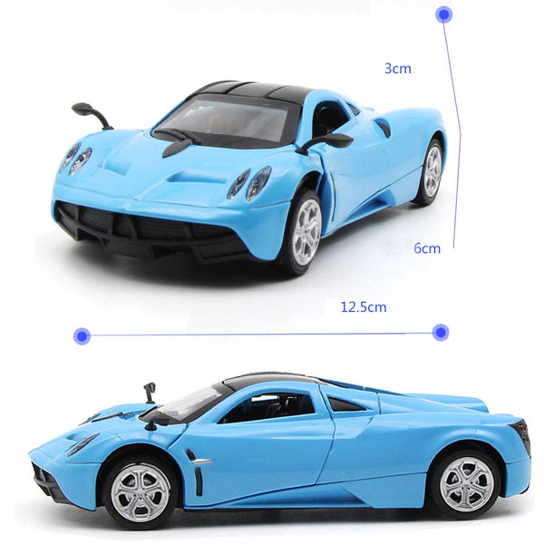 1/36 Pagani Zonda Alloyed Car Model Child's Toy Cars with Light and Sound Best Gift, Blue