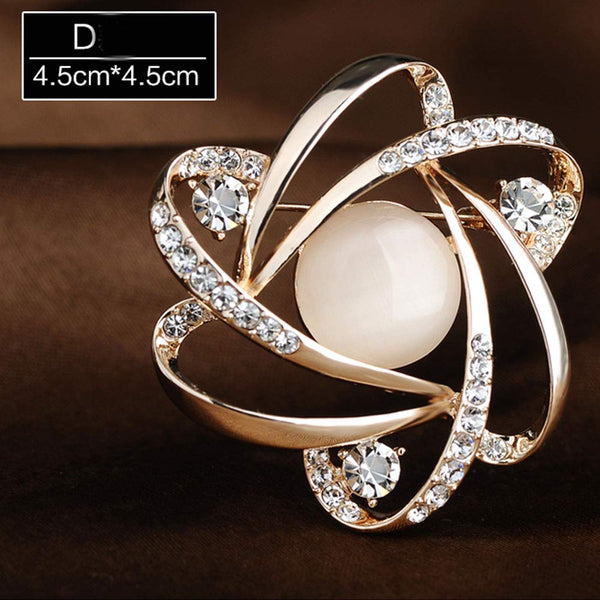 Shining Brooch Pin for Women Brides Elegant Pin Brooches #D