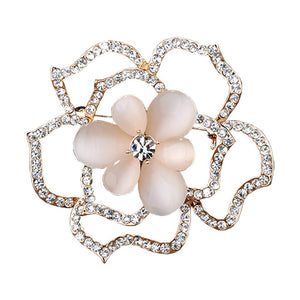 Shining Brooch Pin for Women Brides Elegant Pin Brooches #E