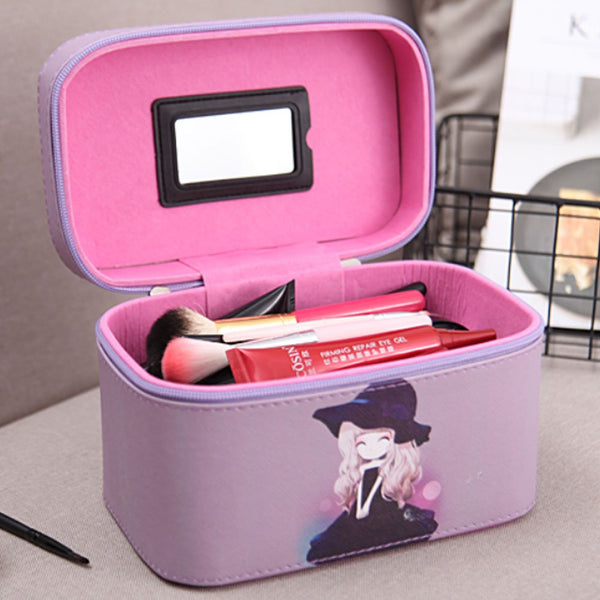 [Dream High Heels] Creative Cosmetic bag Makeup Box Large Capacity Makeup Bags travel Makeup Bags