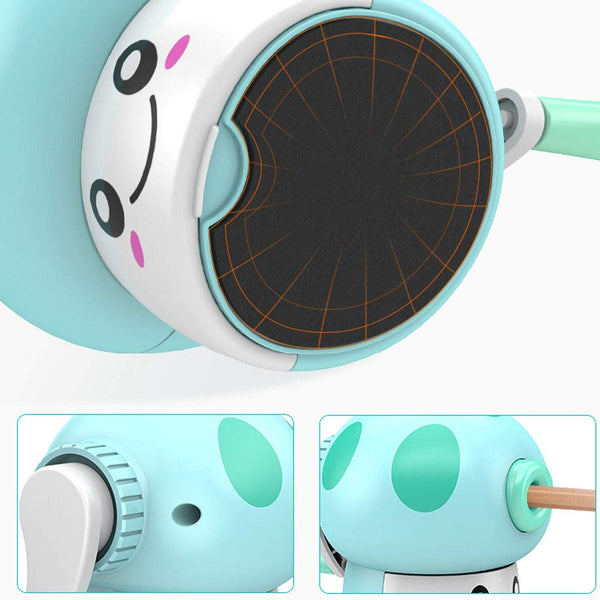 Creative Manual Rotary Pencil Sharpener for School Classroom, Office, Home, Lovely Mushroom White