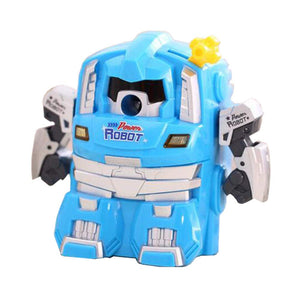 Creative Manual Rotary Pencil Sharpener for School Classroom, Office, Home, Cartoon Roboter Blue