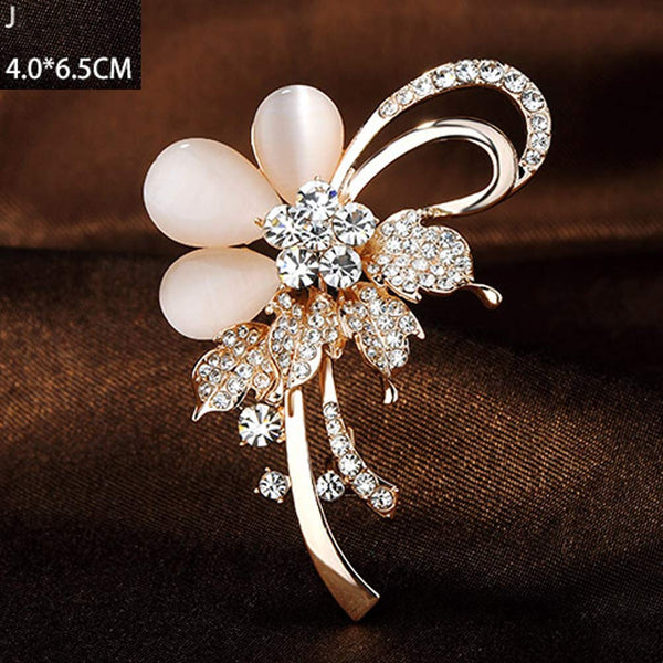 Shining Brooch Pin for Women Brides Elegant Pin Brooches #F