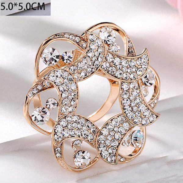 Shining Brooch Pin for Women Brides Elegant Pin Brooches #N