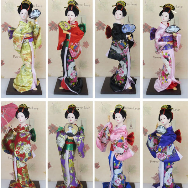 12" Traditional Japanese Beautiful Kimono Geisha Doll Oriental Doll Maiko Doll Best Gifts A11