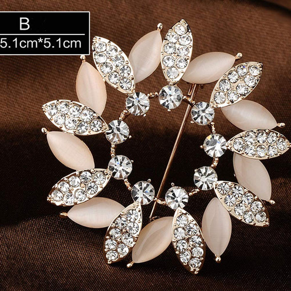 Shining Brooch Pin for Women Brides Elegant Pin Brooches #B