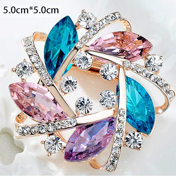 Shining Brooch Pin for Women Brides Elegant Pin Brooches Colorful #G