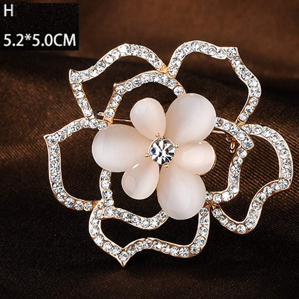 Shining Brooch Pin for Women Brides Elegant Pin Brooches #E