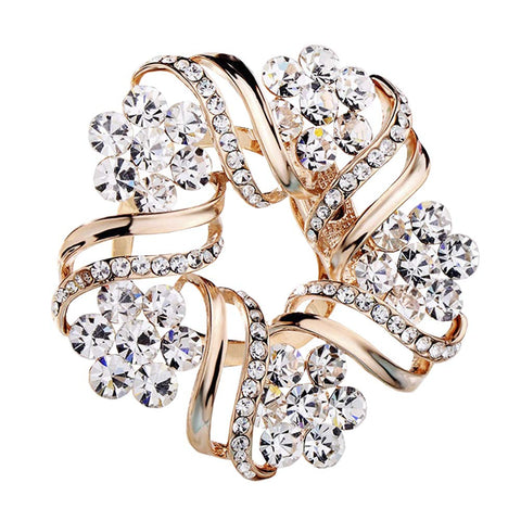 Shining Brooch Pin for Women Brides Elegant Pin Brooches #O